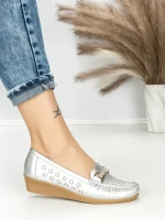 Pantofi Casual Dama JM079 PLATA | ANNALISE