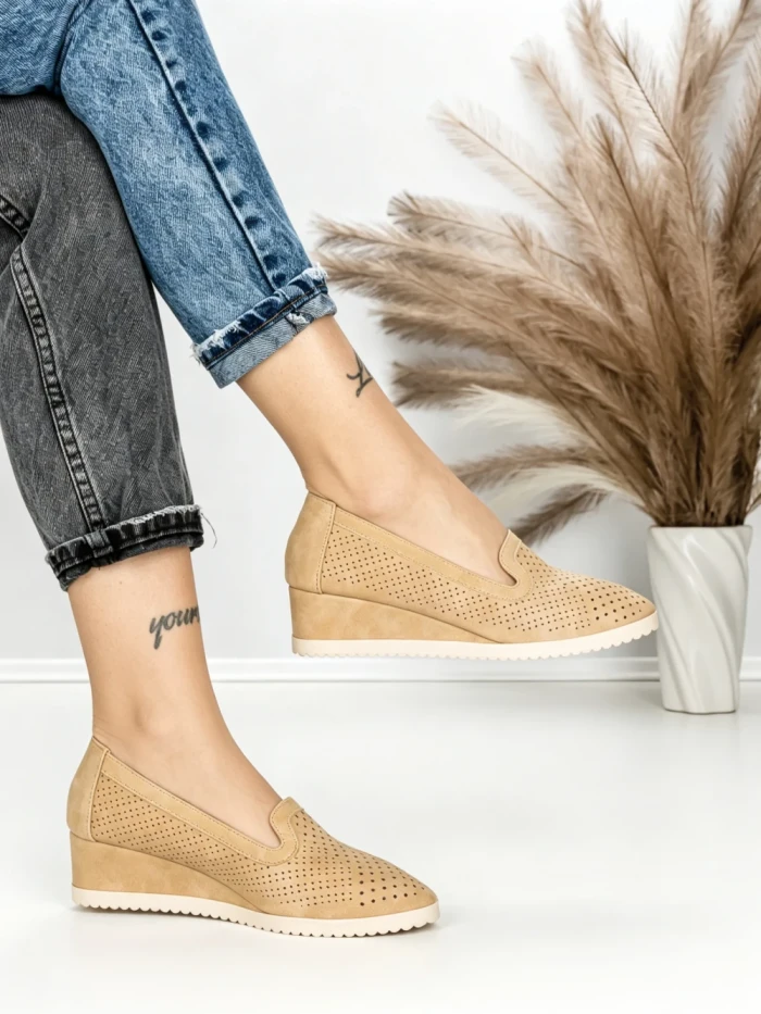 Pantofi cu Platforma JM220J CAMEL | ANNALISE