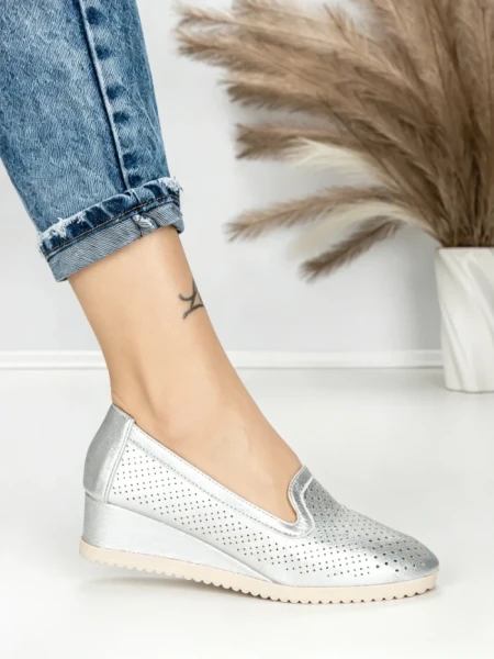 Pantofi cu Platforma JM220J PLATA | ANNALISE