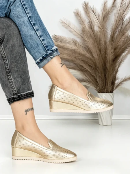 Pantofi cu Platforma JM220J ORO | ANNALISE