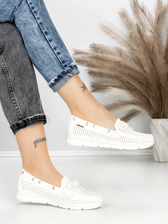 Pantofi Casual Dama JM153Q BLANCO | ANNALISE