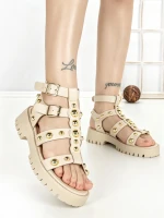 Sandale Dama cu Talpa Joasa LU023 Bej | Gowin » MeiShop.Ro