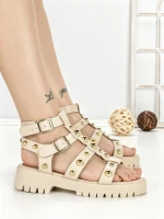 Sandale Dama cu Talpa Joasa LU023 Bej | Gowin » MeiShop.Ro
