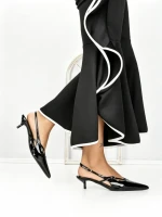 Pantofi cu Toc mic K726 BLACK | ABLOOM