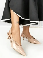 Pantofi cu Toc mic K726 NUDE | ABLOOM
