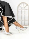 Pantofi Stiletto K705 SILVER | ABLOOM
