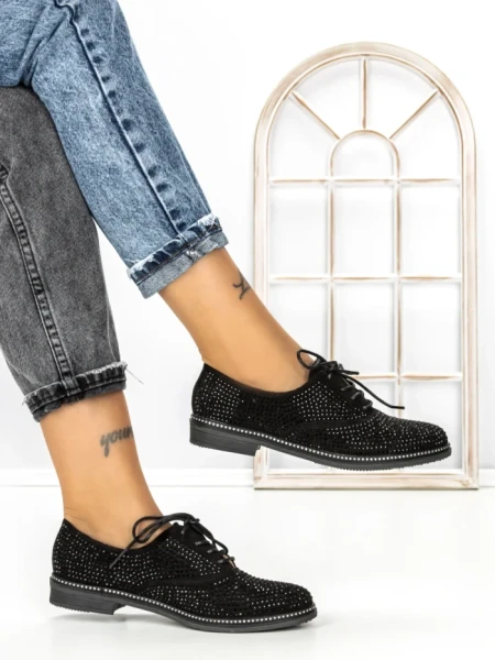 Pantofi Casual Dama JN-669 BLACK | ABLOOM