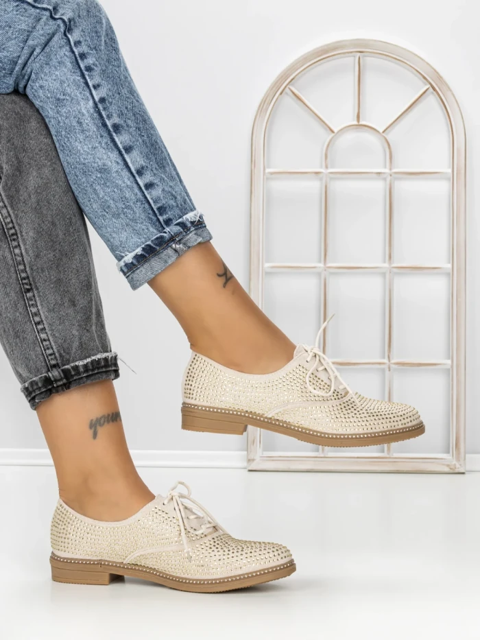 Pantofi Casual Dama JN-669 BEIGE | ABLOOM
