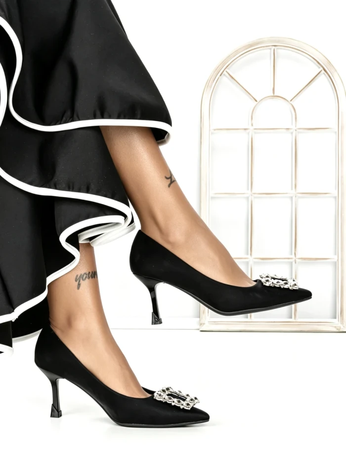 Pantofi Stiletto L8569P BLACK | ABLOOM