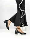 Pantofi cu Toc mic 77-559 BLACK | CM