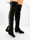 Cizme Dama cu Toc HFN-6128 BLACK | ANNALISE