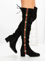 Cizme Dama cu Toc HFN-6128 BLACK | ANNALISE
