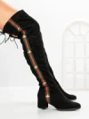 Cizme Dama cu Toc HFN-6128 BLACK | ANNALISE