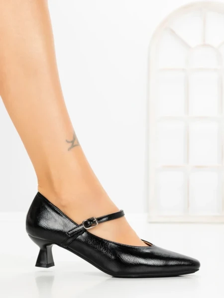 Pantofi cu Toc mic JM269E NEGRO | ANNALISE