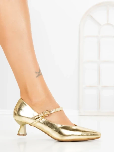 Pantofi cu Toc mic JM269E ORO | ANNALISE