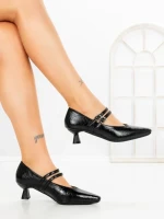 Pantofi cu Toc mic JM270E NEGRO | ANNALISE