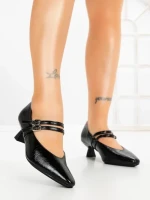 Pantofi cu Toc mic JM270E NEGRO | ANNALISE