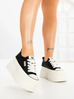 Pantofi Sport Dama cu Platforma 8668-16 BLACK | MEI