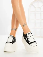 Pantofi Sport Dama cu Platforma 8668-16 BLACK | MEI