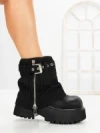 Ghete Dama cu Platforma 8796-16S BLACK | MEI