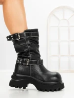 Ghete Dama cu Platforma 1899-18S BLACK | MEI