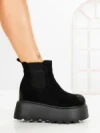 Ghete Dama cu Platforma 8556-2 BLACK | MEI