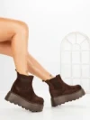 Ghete Dama cu Platforma 8556-2 BROWN | MEI