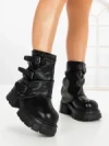 Ghete Dama cu Platforma 9566-21S BLACK | MEI