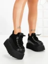 Ghete Dama cu Platforma 9018-1S BLACK | MEI