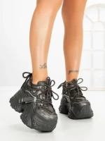 Pantofi Sport Dama cu Platforma 6166-273 GUN | MEI