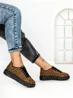 Sneakers Dama 6XJ5 BROWN-LEOPARD | MEI