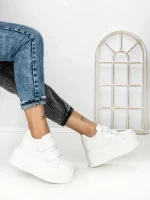 Pantofi Sport Dama cu Platforma 3621-5 WHITE | MEI