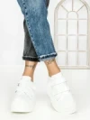 Pantofi Sport Dama cu Platforma 3621-5 WHITE | MEI