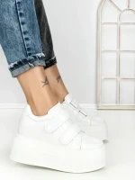 Pantofi Sport Dama cu Platforma 3621-5 WHITE | MEI