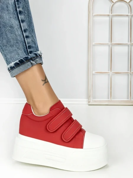 Pantofi Sport Dama cu Platforma 3621-5 RED | MEI