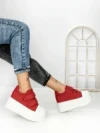 Pantofi Sport Dama cu Platforma 3621-5 RED | MEI