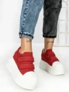 Pantofi Sport Dama cu Platforma 3621-5 RED | MEI