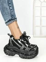 Pantofi Sport Dama cu Platforma 7917-129 BLACK | MEI