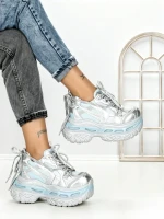 Pantofi Sport Dama cu Platforma 7917-129 BLUE | MEI