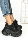 Pantofi Sport Dama cu Platforma 3605-8 BLACK | MEI