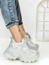 Pantofi Sport Dama cu Platforma 3605-8 GREY | MEI