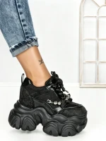 Pantofi Sport Dama cu Platforma 569-18 BLACK | MEI