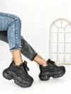 Pantofi Sport Dama cu Platforma 7917-121 BLACK | MEI