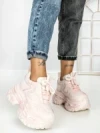Pantofi Sport Dama cu Platforma 7917-121 PINK | MEI