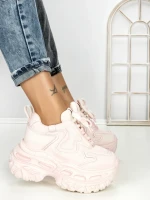 Pantofi Sport Dama cu Platforma 7917-121 PINK | MEI