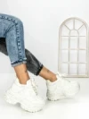 Pantofi Sport Dama cu Platforma 7917-121 SILVER | MEI