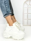 Pantofi Sport Dama cu Platforma 7917-121 SILVER | MEI