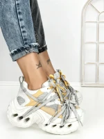 Pantofi Sport Dama cu Platforma 3616 YELLOW | MEI