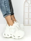 Pantofi Sport Dama cu Platforma 3606 WHITE | MEI