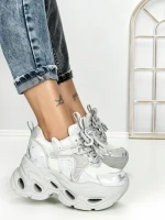 Pantofi Sport Dama cu Platforma 3606 GREY | MEI